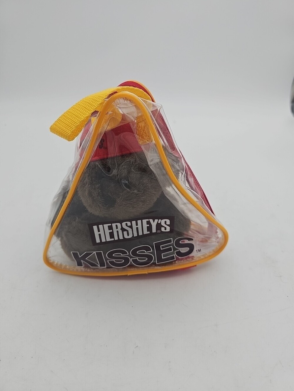 Vintage 2001 Hershey's Kisses 8” Brown Teddy Bear Plush Without Candy In Bag